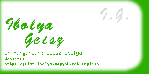 ibolya geisz business card